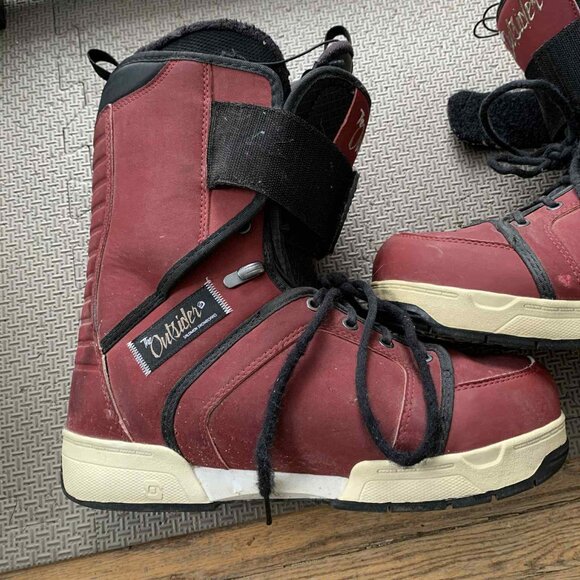 Salomon "The Outsider" Snowboard Boots - Burgundy/Black - Size 8 - Picture 3 of 9